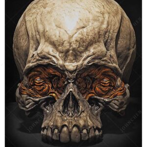 Skull Study dark art print