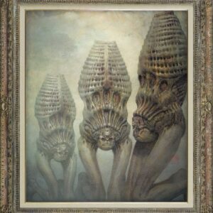 Distant. dark art by John Chen showing with Nocturnum Gallery