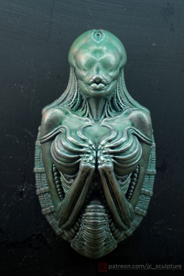 gigers succubus wall mount sculpture