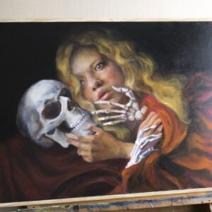 Death and the Maiden original painting by john chen