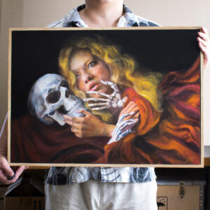 Death and the Maiden original painting by john chen