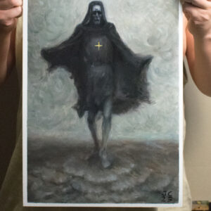 the dark envoy oil painting by john chen