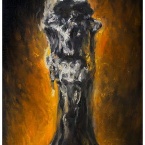 Burning man, oringial oil paintiing