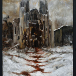 A Carnelian Winter - oil painting by john chen